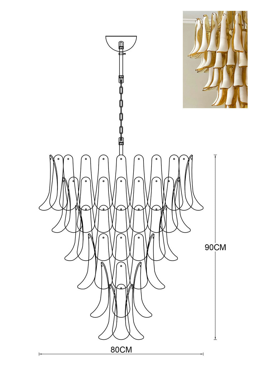Art Petals Chandelier