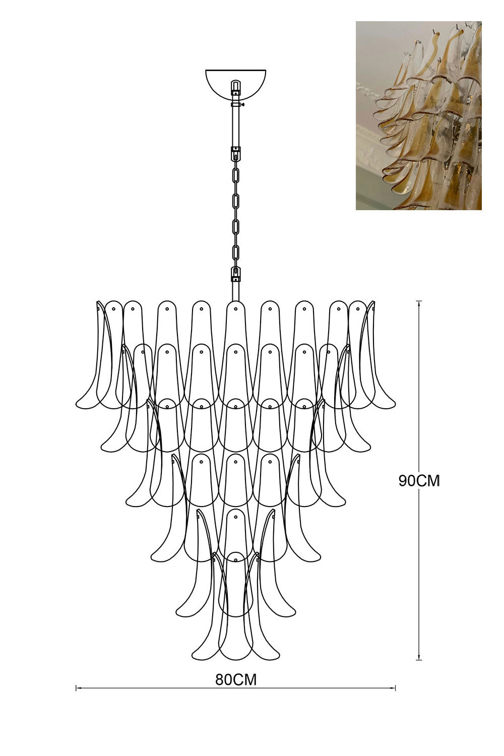 Art Petals Chandelier