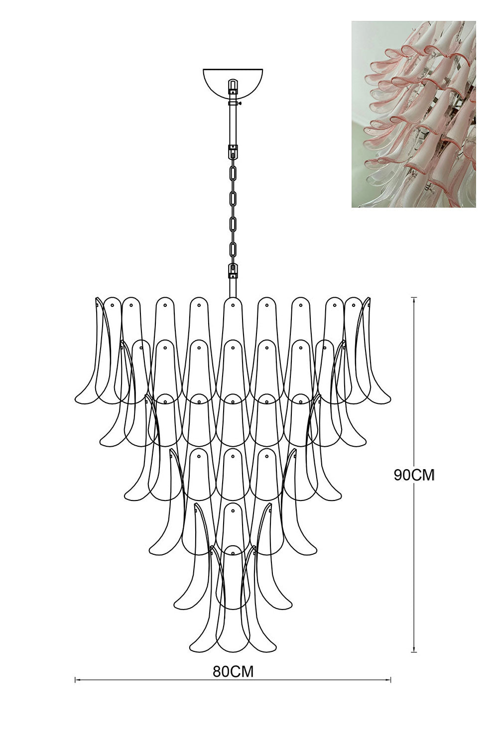 Art Petals Chandelier