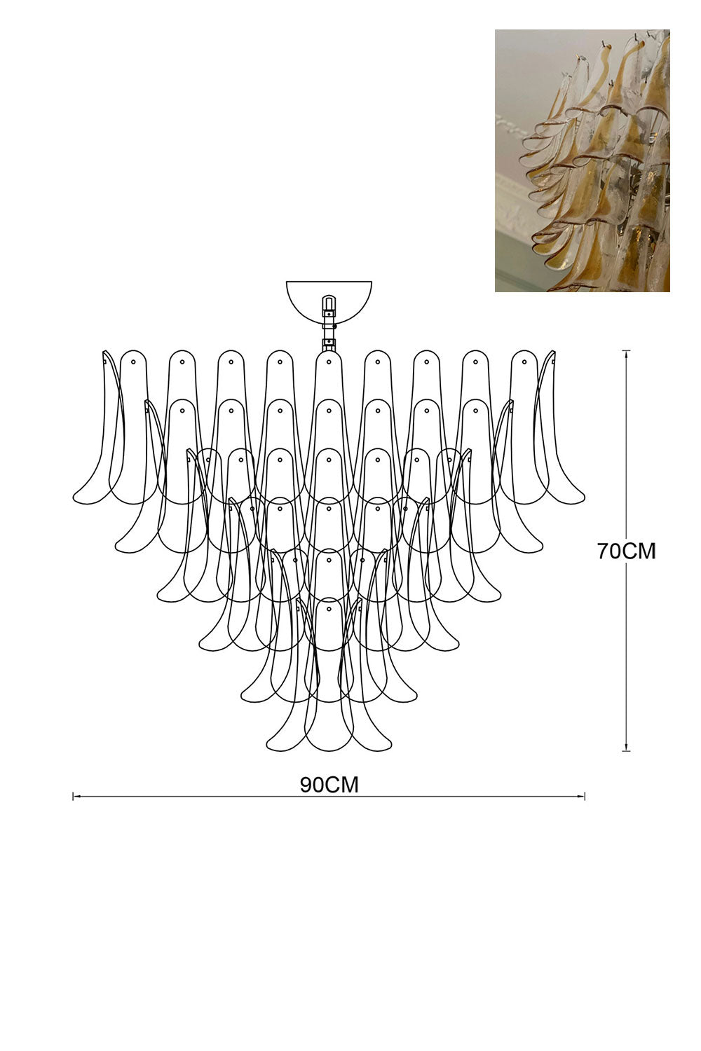 Art Petals Chandelier