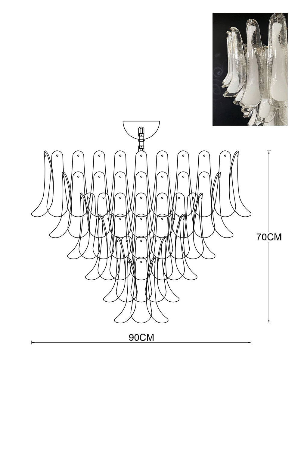 Art Petals Chandelier