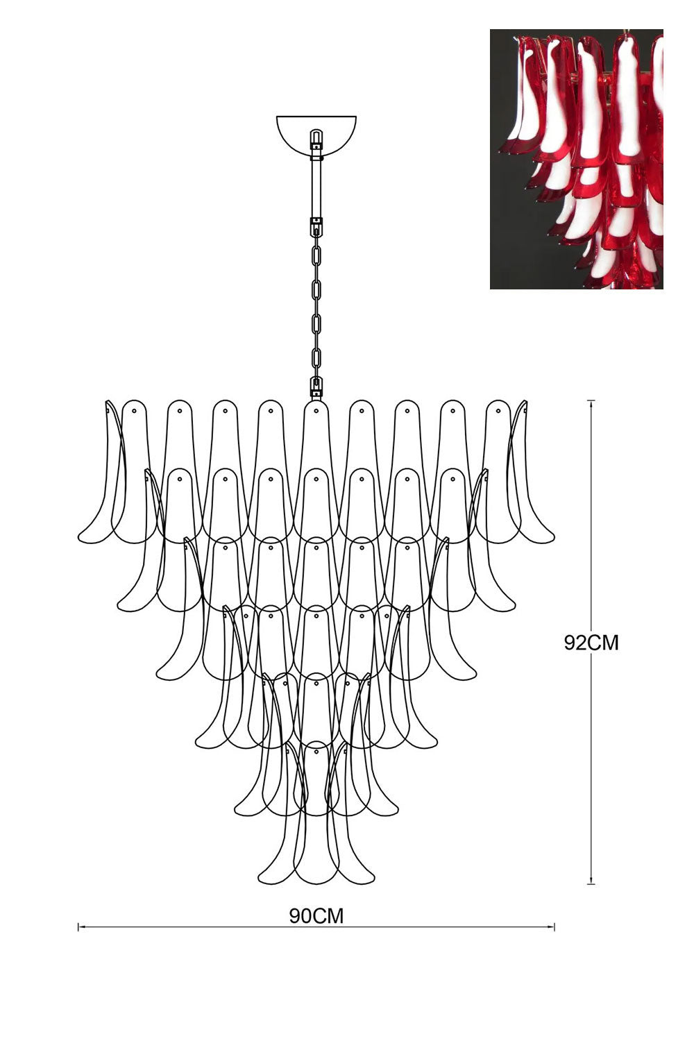 Art Petals Chandelier