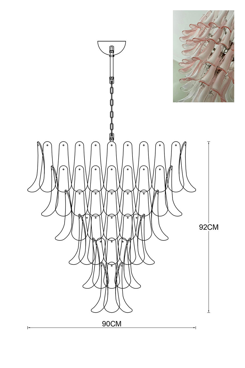 Art Petals Chandelier