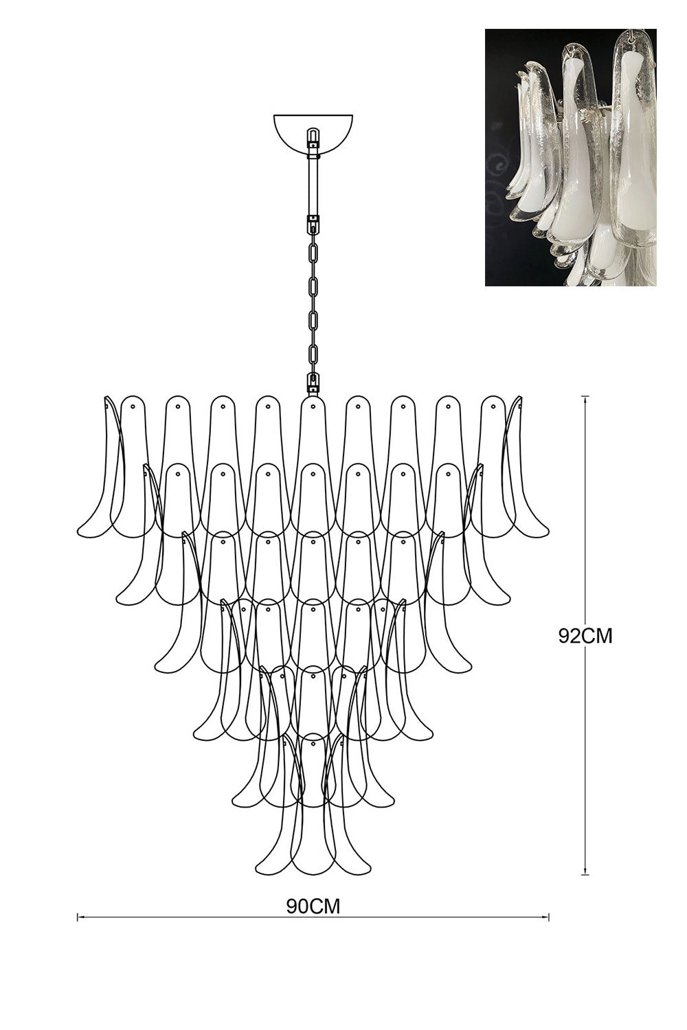 Art Petals Chandelier