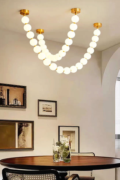 Pearl Necklace Chandelier - view 6 | everlamps