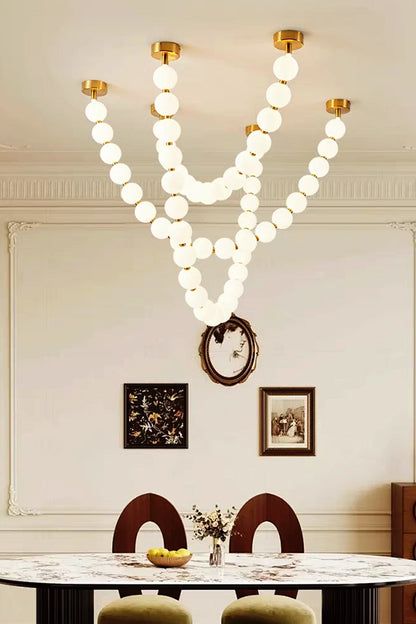 Pearl Necklace Chandelier - view 3 | everlamps