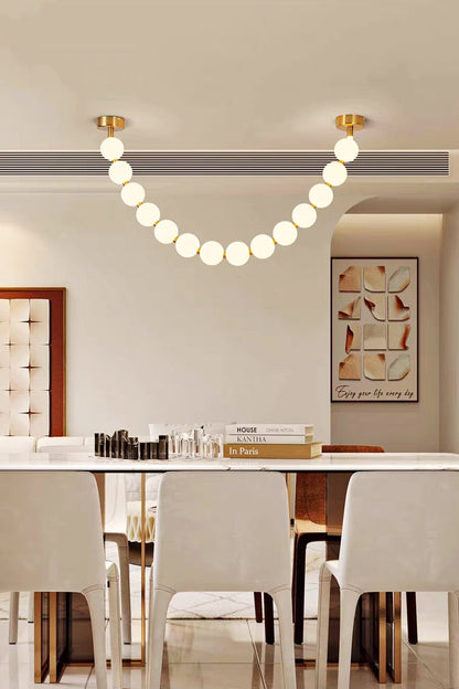 Pearl Necklace Chandelier - view 7 | everlamps