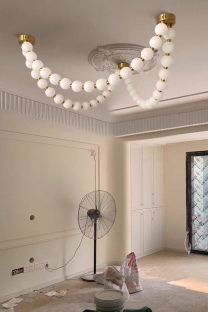 Pearl Necklace Chandelier 12cm - view 4 | everlamps