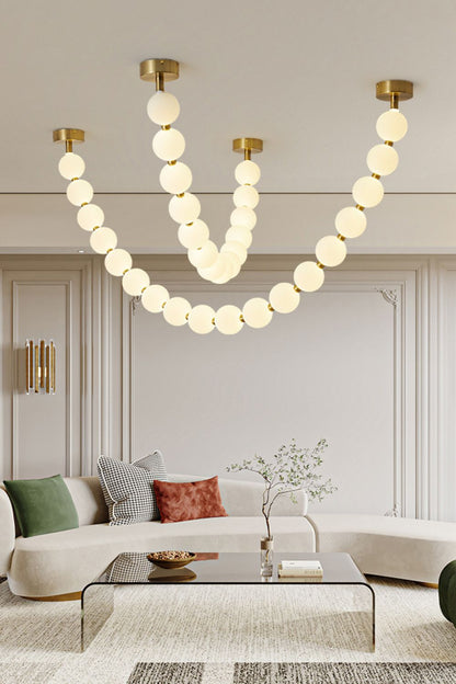 Pearl Necklace Chandelier 12cm - view 7 | everlamps