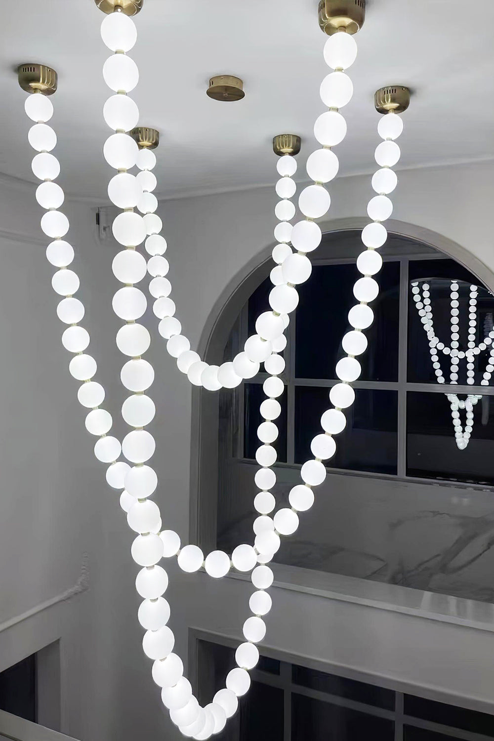 Pearl Necklace Chandelier - view 20 | everlamps