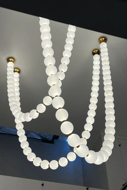 Pearl Necklace Chandelier - view 29 | everlamps