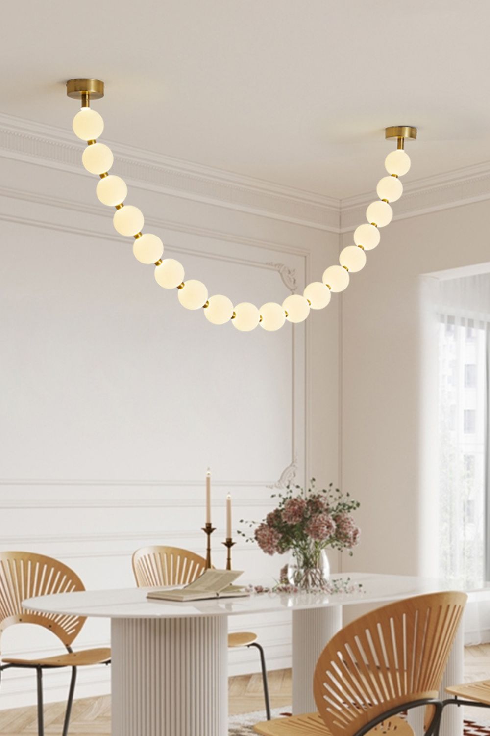 Pearl Necklace Chandelier 12cm - view 19 | everlamps