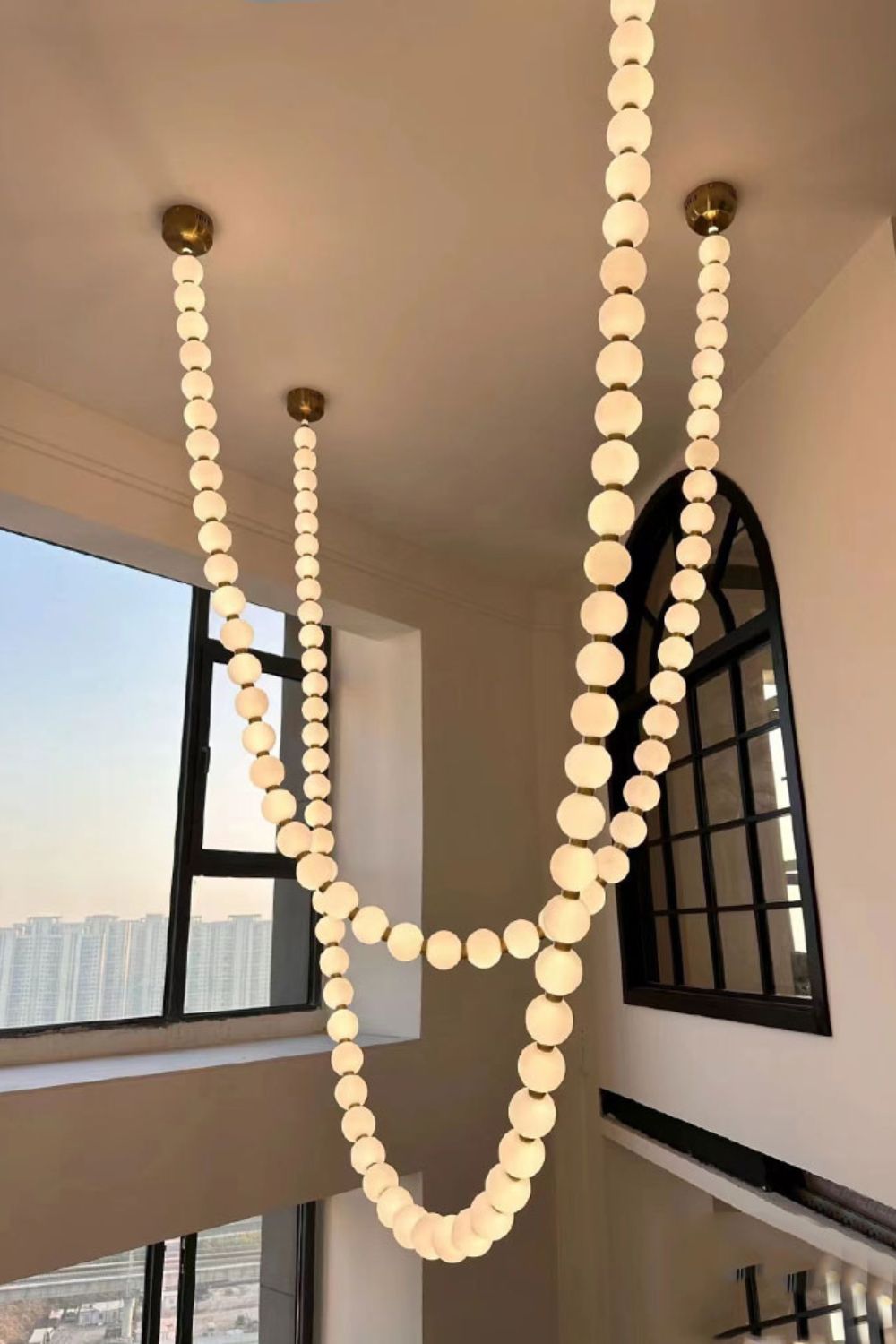Pearl Necklace Chandelier - view 12 | everlamps