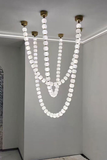 Pearl Necklace Chandelier - view 28 | everlamps