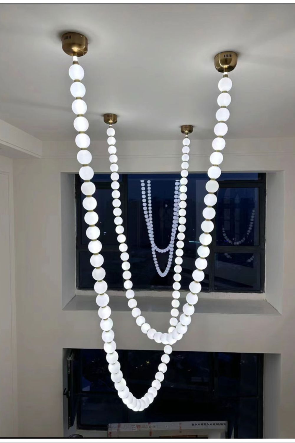 Pearl Necklace Chandelier 12cm - view 34 | everlamps