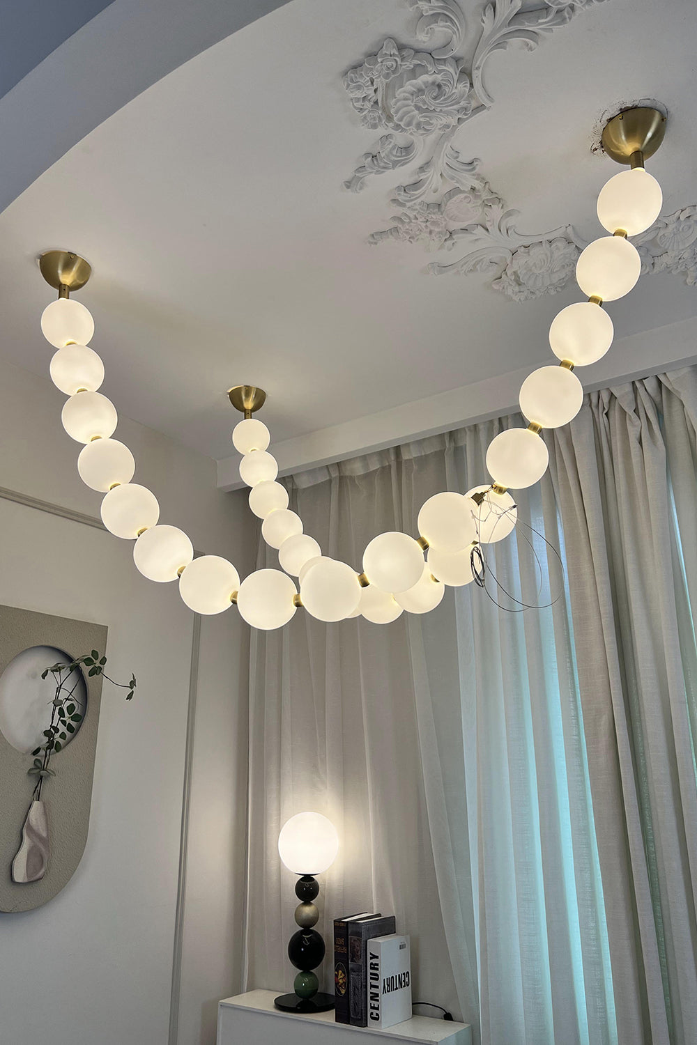 Pearl Necklace Chandelier 12cm - view 39 | everlamps