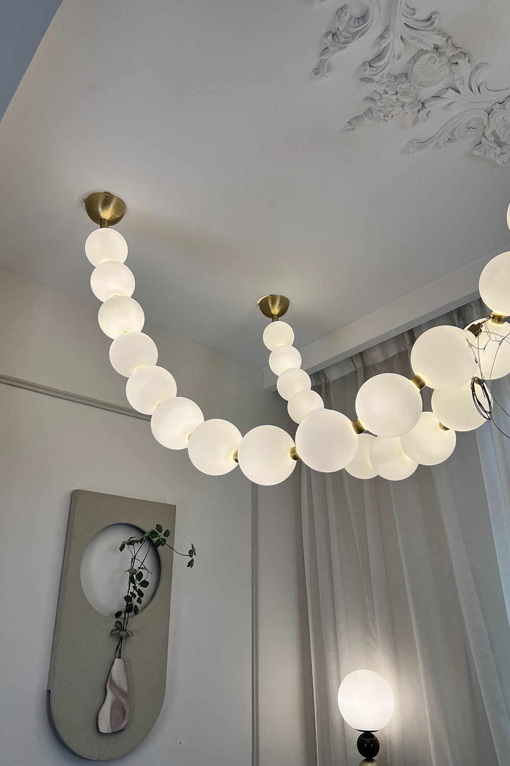 Pearl Necklace Chandelier 12cm - view 40 | everlamps