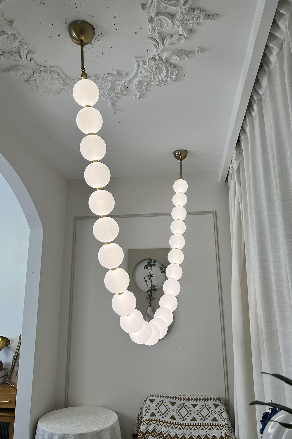 Pearl Necklace Chandelier - view 38 | everlamps