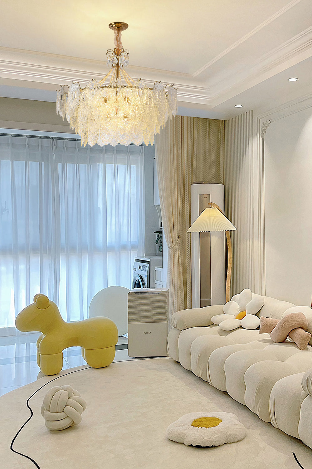 Pearls Glass Chandelier - everlamps