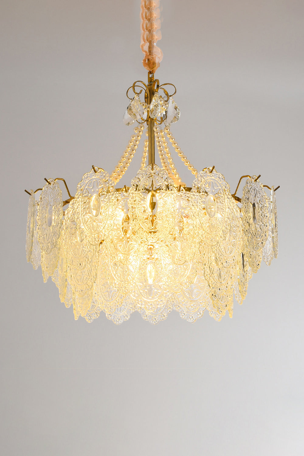Pearls Glass Chandelier - everlamps