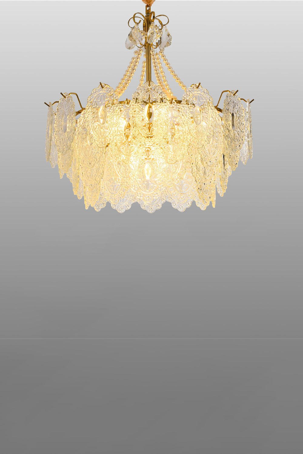 Pearls Glass Chandelier - everlamps