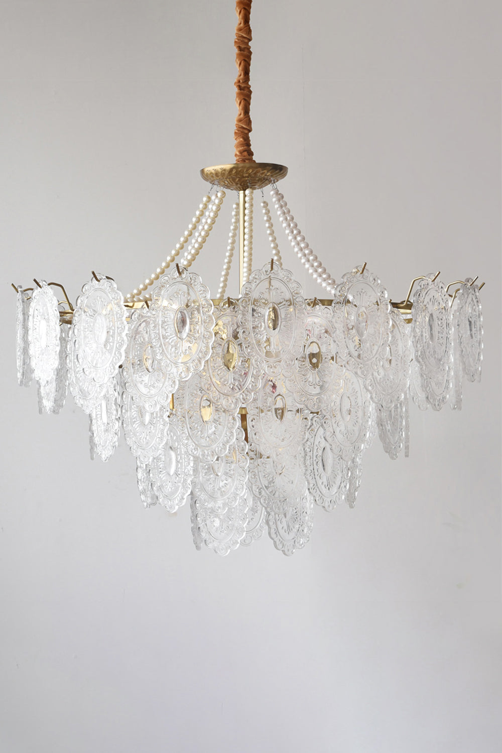 Pearls Glass Chandelier - everlamps