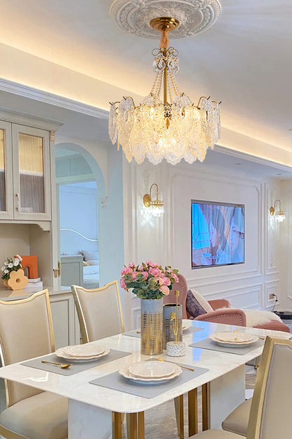 Pearls Glass Chandelier - everlamps