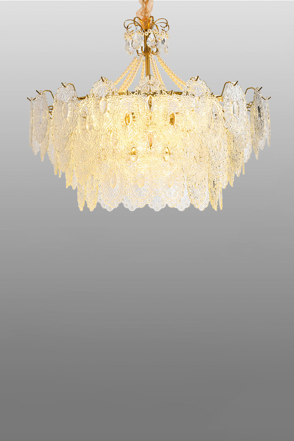 Pearls Glass Chandelier - everlamps