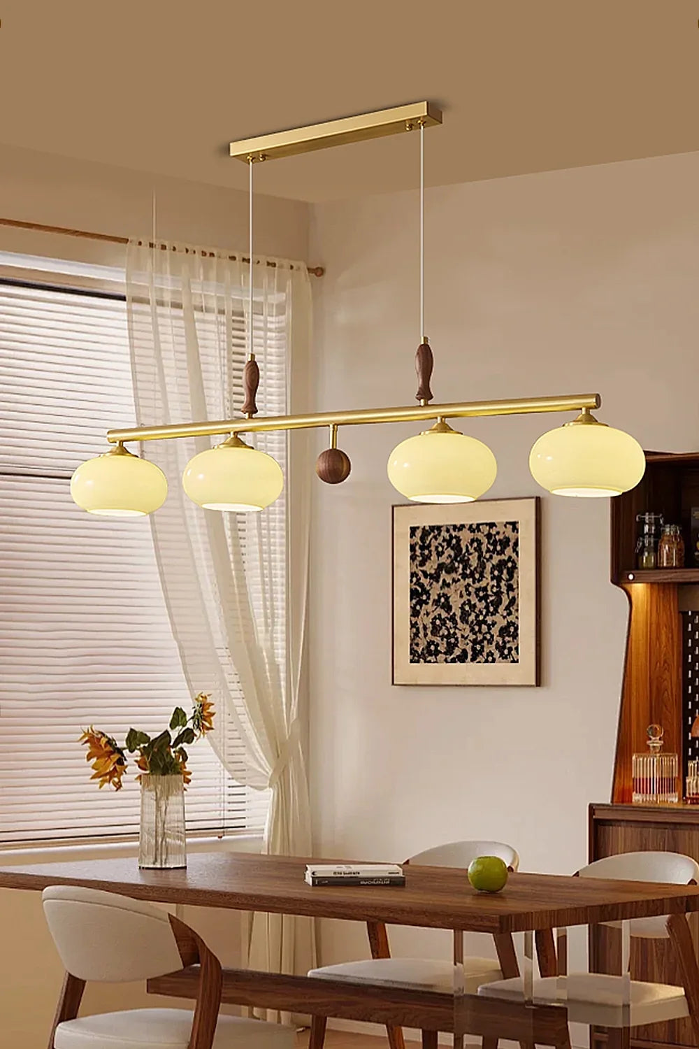 Persimmon Restaurant Chandelier - view 3 | everlamps