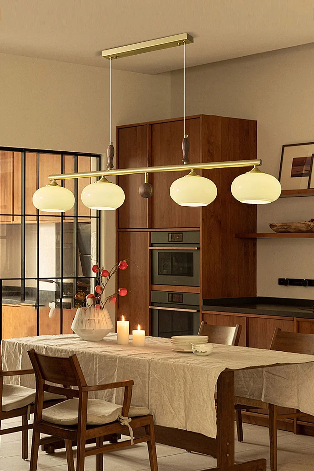 Persimmon Restaurant Chandelier - view 5 | everlamps