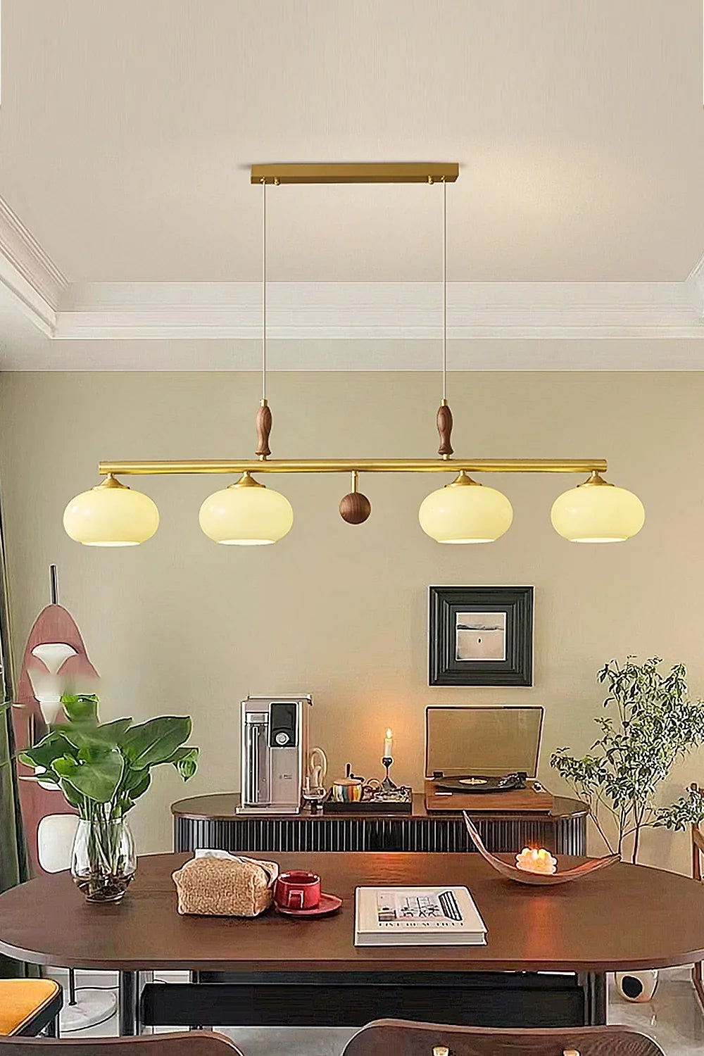 Persimmon Restaurant Chandelier - view 4 | everlamps