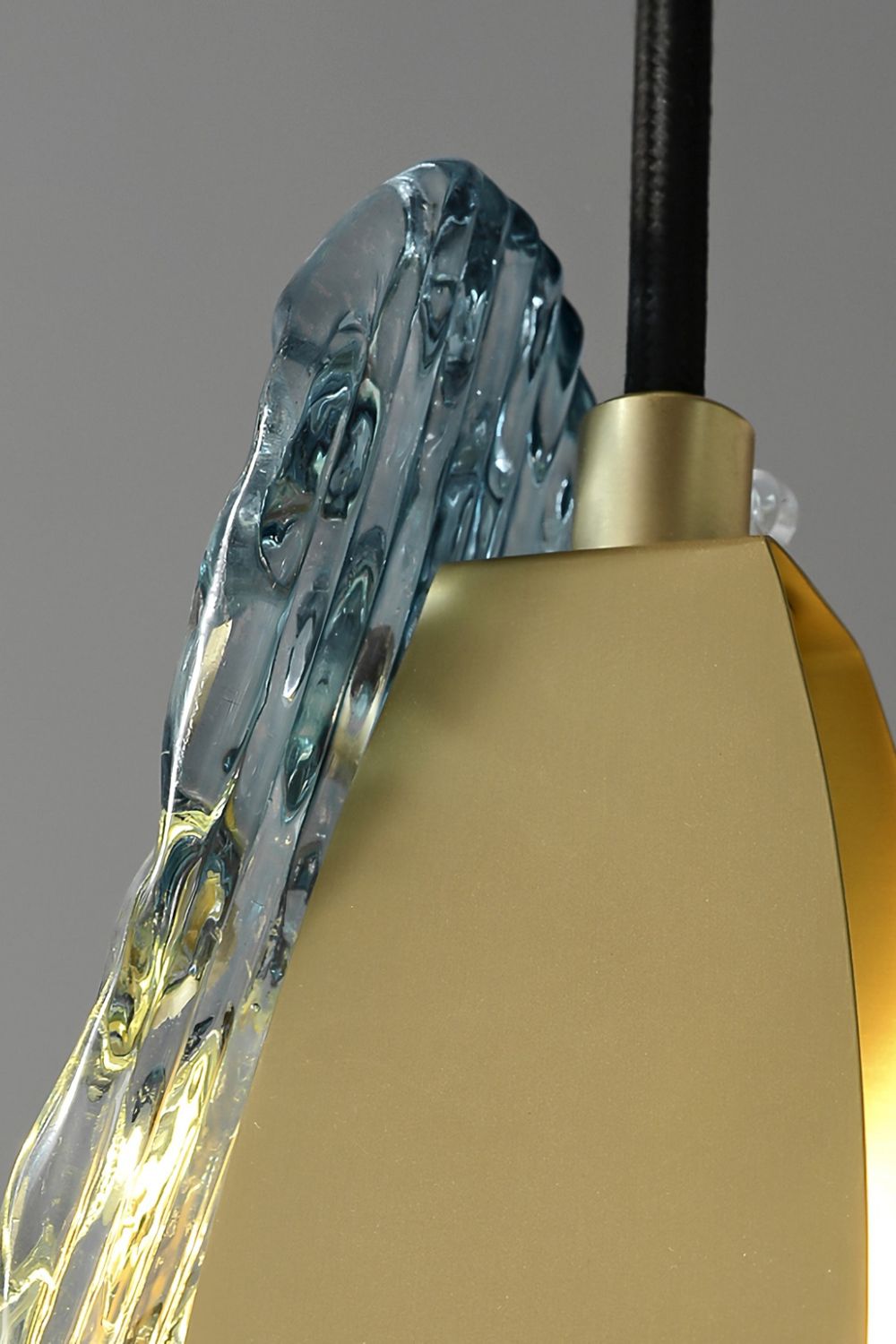 Petal Blue Glass Pendant Light - everlamps