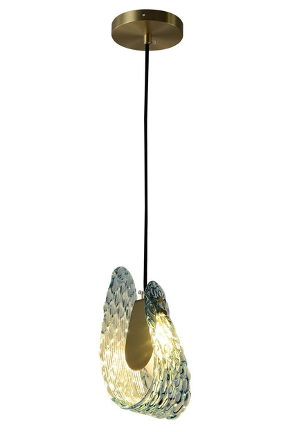 Petal Blue Glass Pendant Light - everlamps