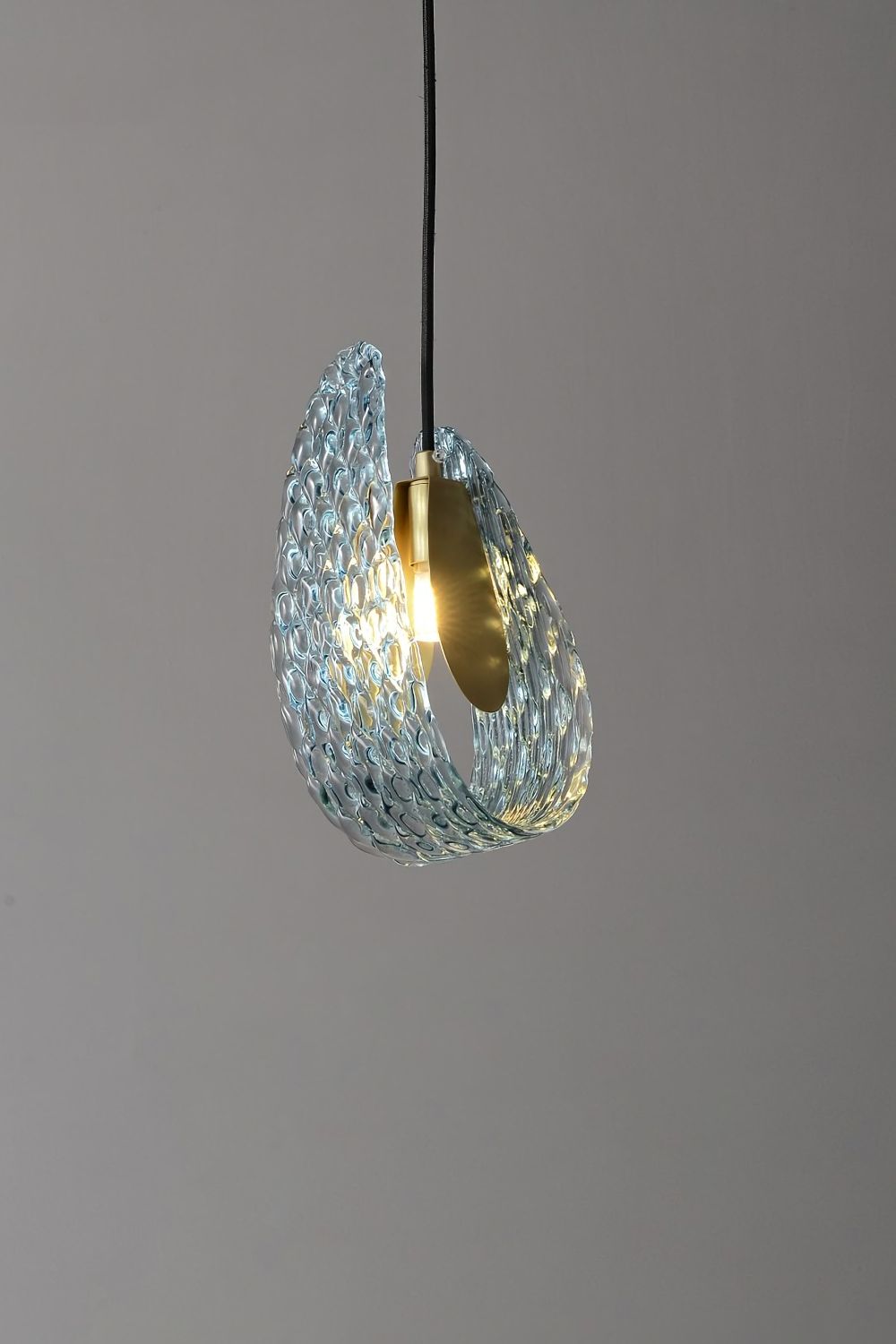 Petal Blue Glass Pendant Light - everlamps