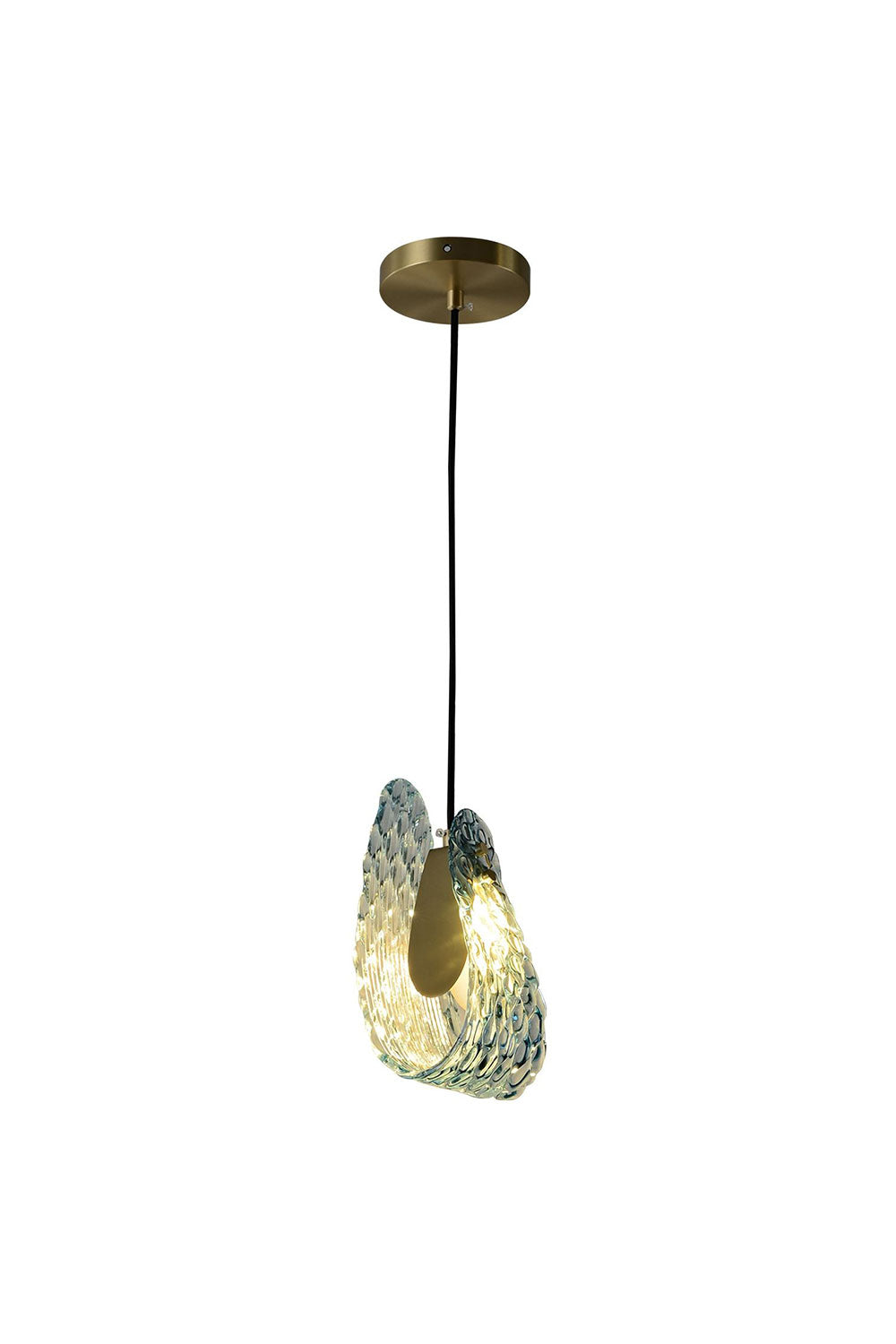Petal Blue Glass Pendant Light - everlamps