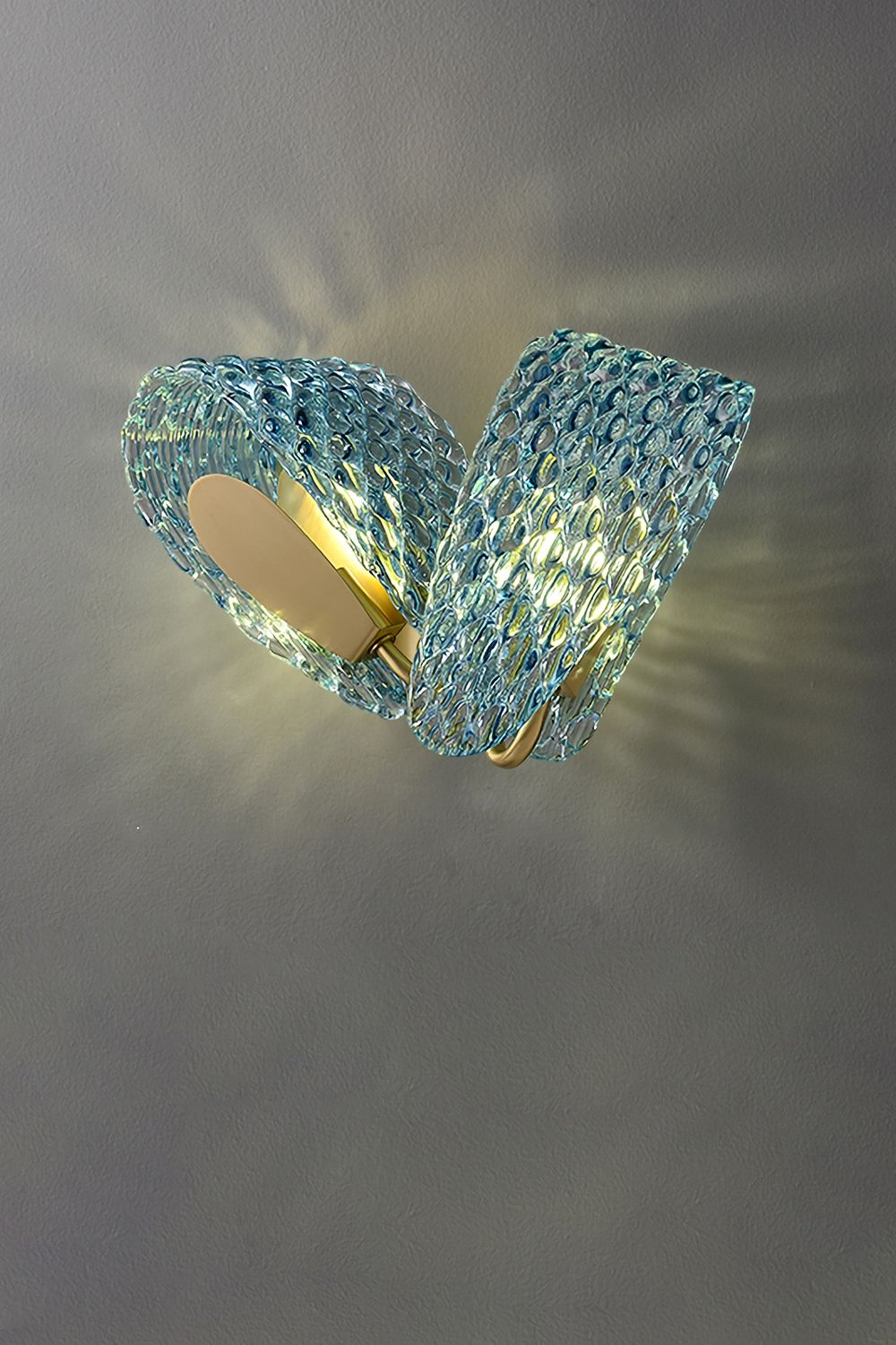 Petal Blue Glass Wall Lamp - everlamps