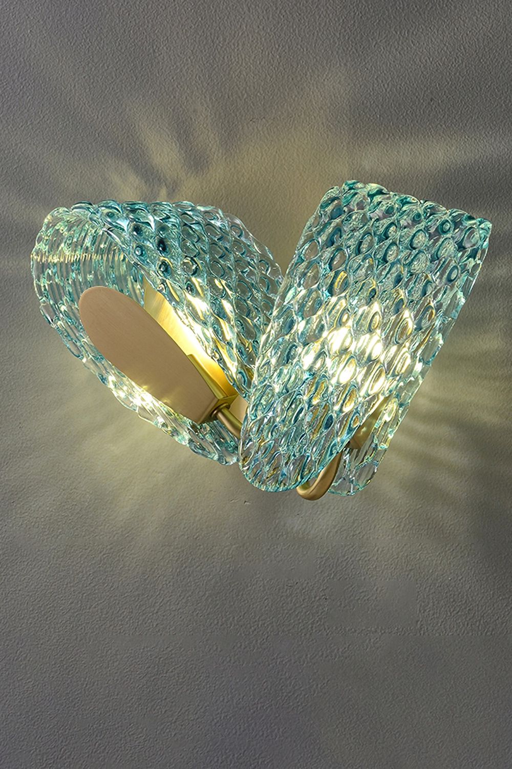 Petal Blue Glass Wall Lamp - everlamps