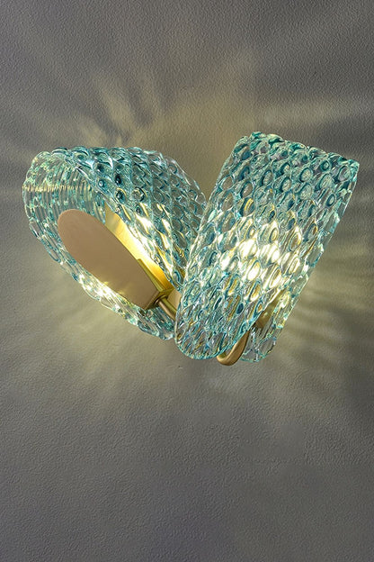 Petal Blue Glass Wall Lamp - everlamps