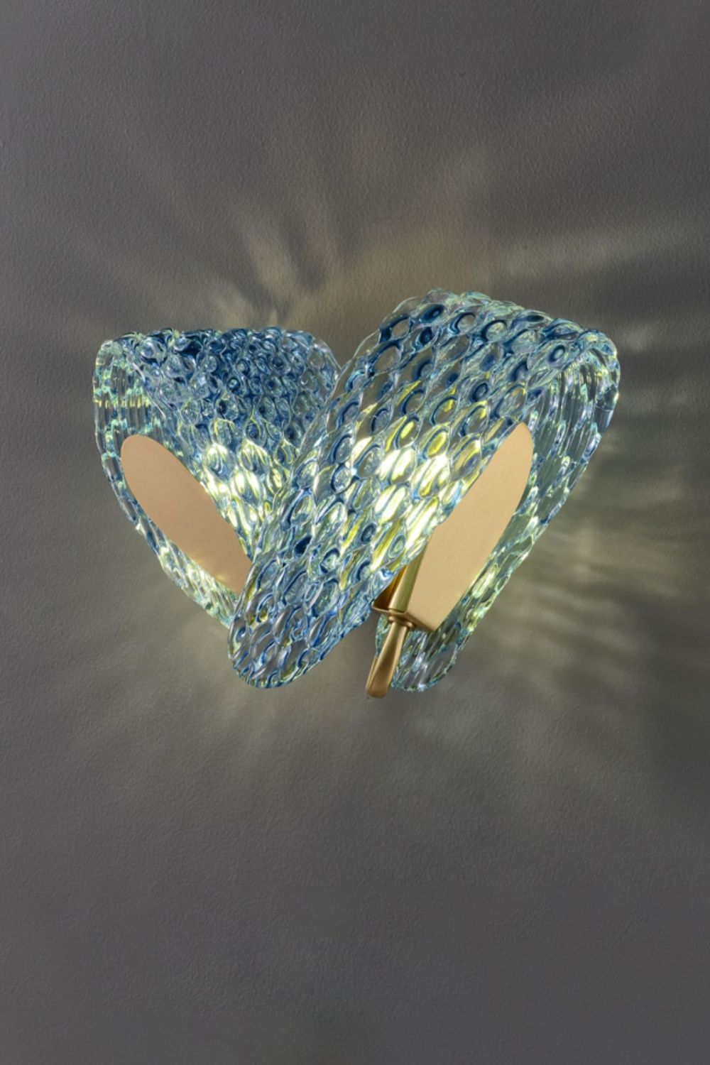 Petal Blue Glass Wall Lamp - everlamps