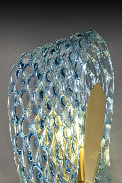 Petal Blue Glass Wall Lamp - everlamps
