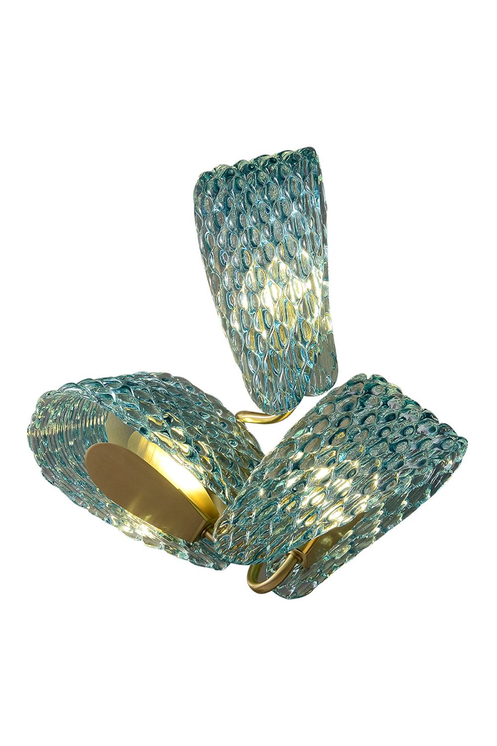 Petal Blue Glass Wall Lamp - everlamps