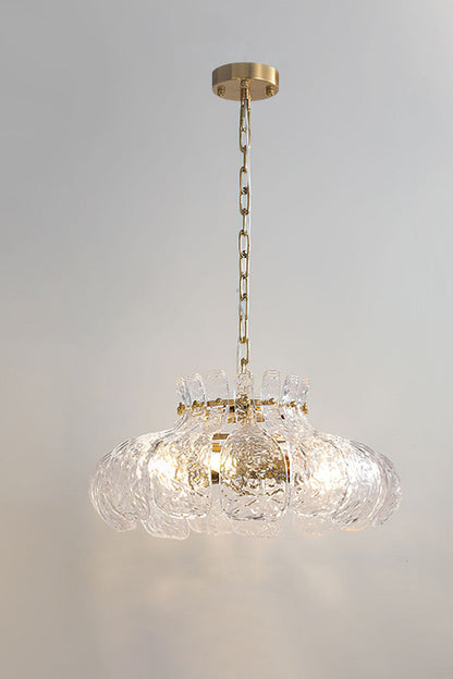 Modern Petal Ice Glass Pendant Light - view 5 | everlamps