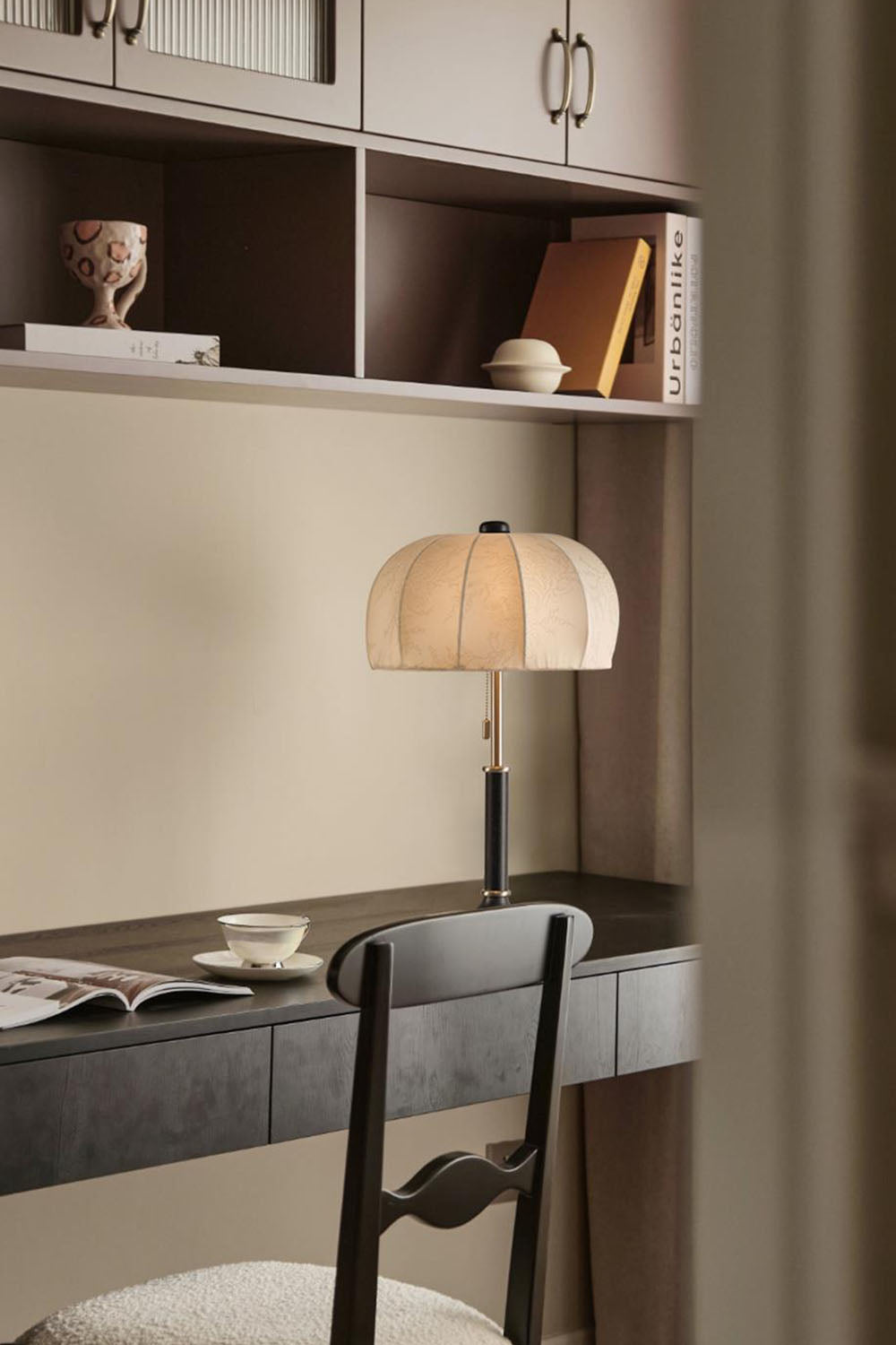 Petal Soft-Shade Pull-Cord Table Lamp - view 8 | everlamps