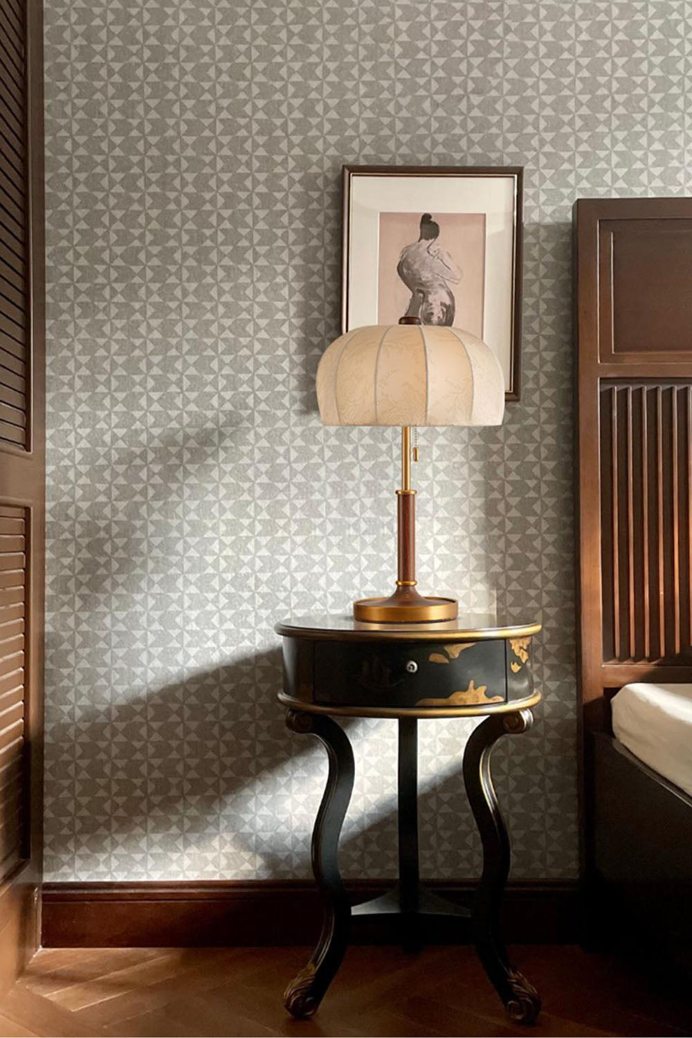 Petal Soft-Shade Pull-Cord Table Lamp - view 10 | everlamps