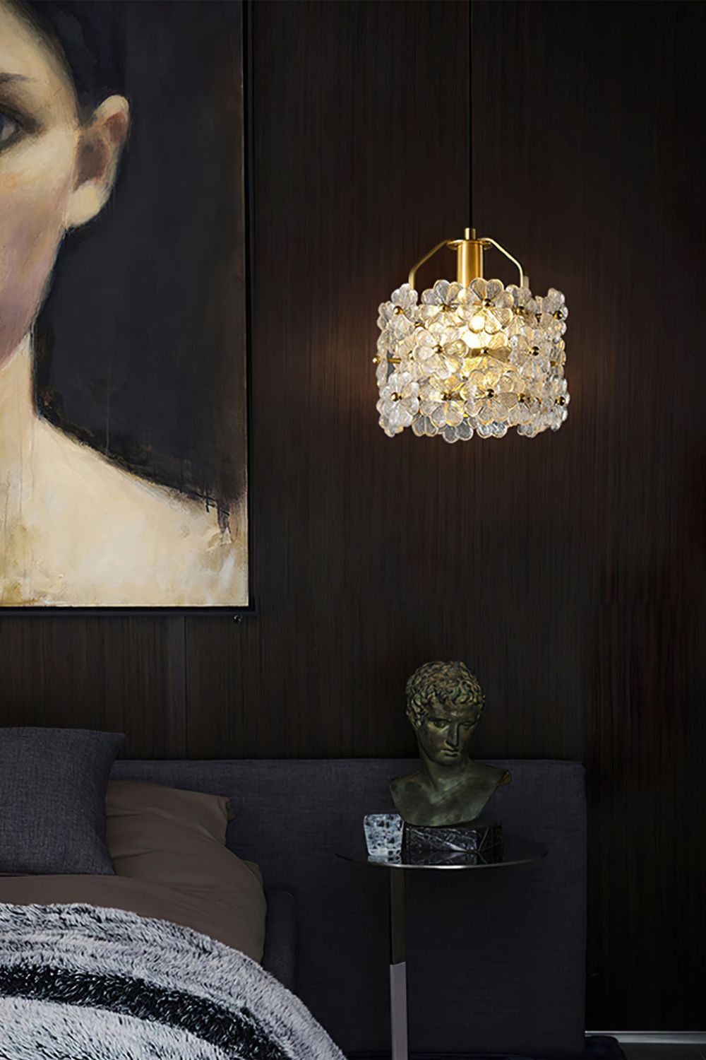 Petit Floral Glass Pendant Lamp - everlamps