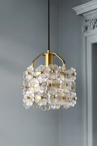 Petit Floral Glass Pendant Lamp - everlamps
