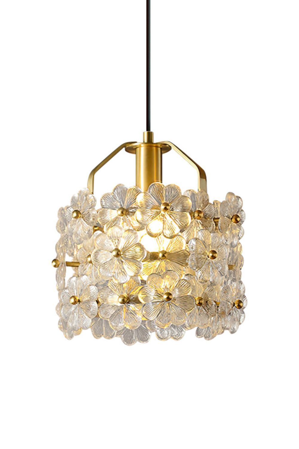 Petit Floral Glass Pendant Lamp - everlamps