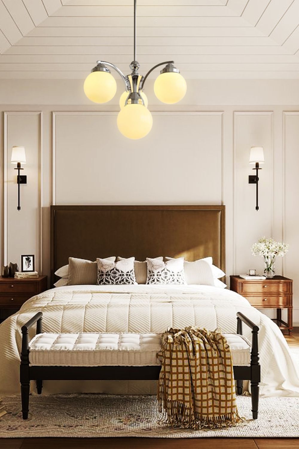 Pink Globe Modern Chandelier - view 5 | everlamps