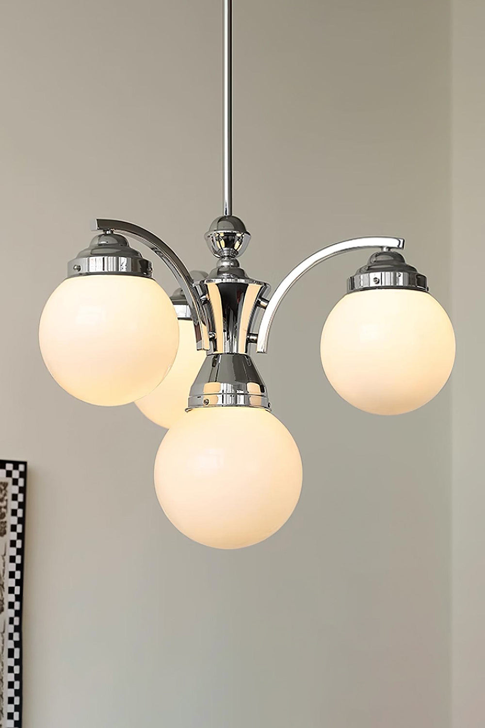 Pink Globe Modern Chandelier - view 15 | everlamps