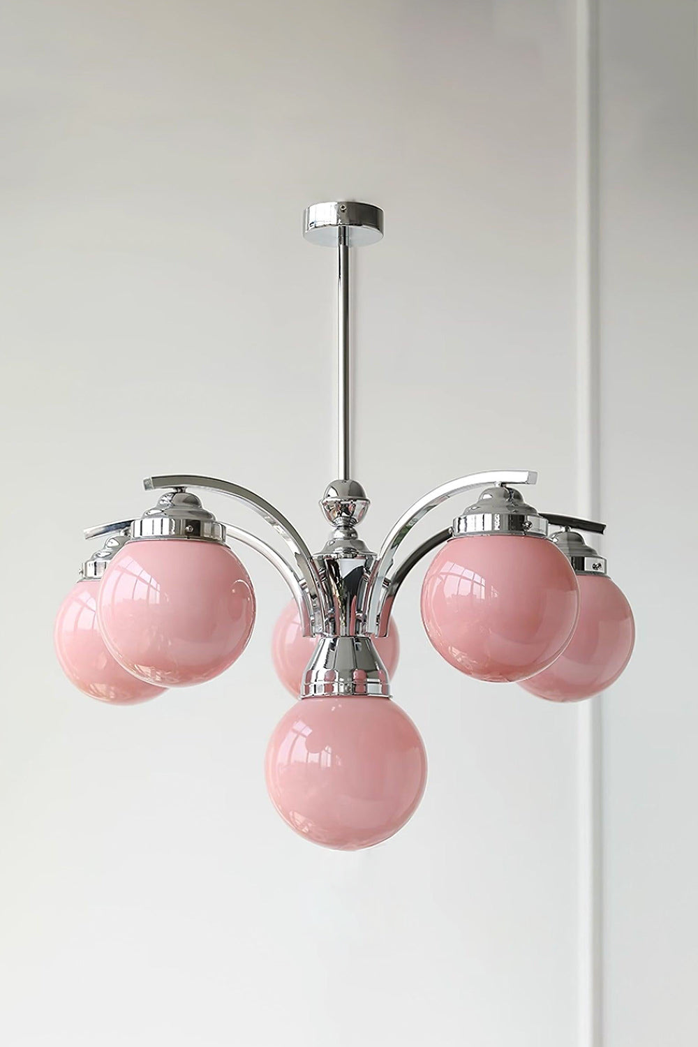 Pink Globe Modern Chandelier - view 11 | everlamps